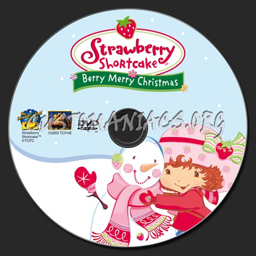 Strawberry Shortcake Berry Merry Christmas dvd label