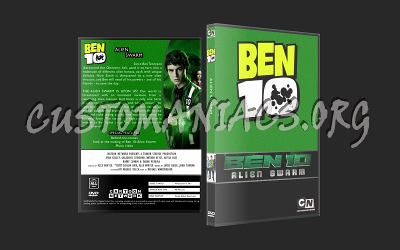 Ben 10 Race Against Time / Alien Swarm dvd cover