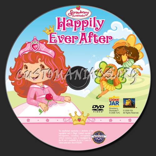 Strawberry Shortcake Happily Ever After dvd label