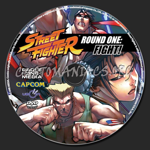 Street Fighter Round One: Fight! dvd label