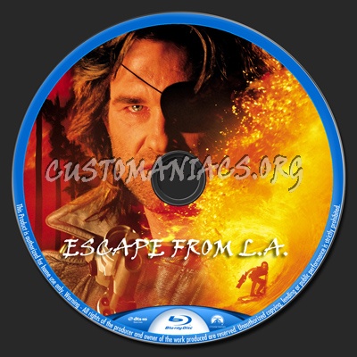 Escape From L.A. blu-ray label