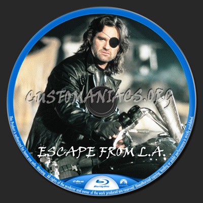 Escape From L.A. blu-ray label