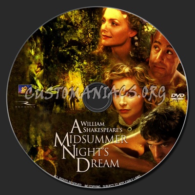 A Midsummer Night's Dream dvd label
