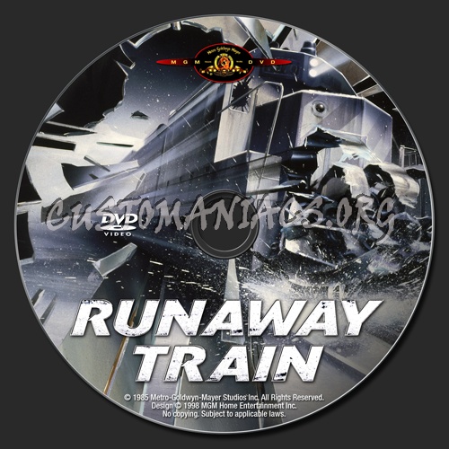 Runaway Train dvd label