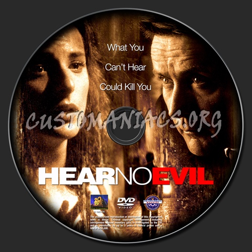 Hear No Evil dvd label