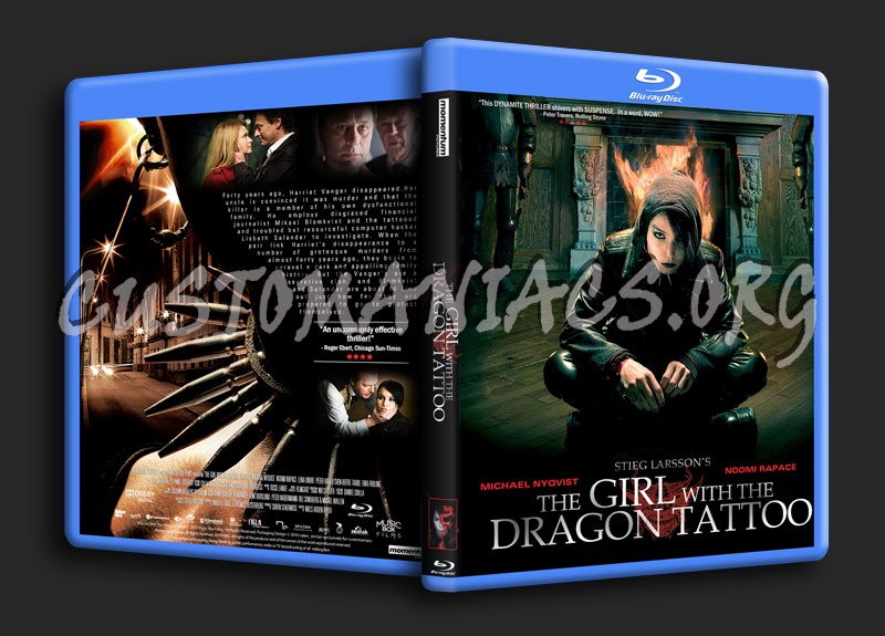 The Girl With The Dragon Tattoo blu-ray cover