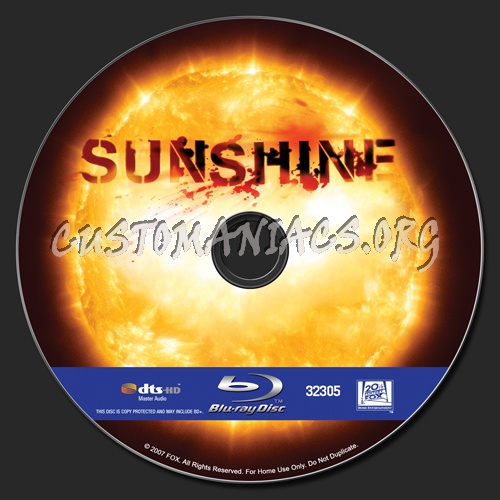 Sunshine blu-ray label