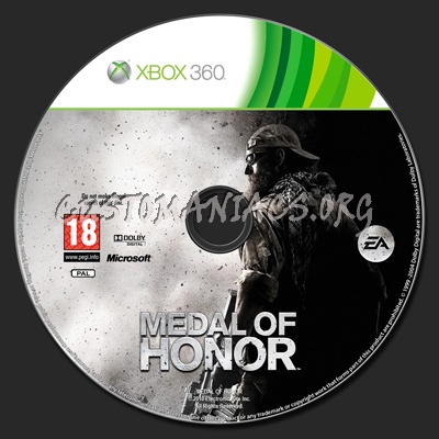Medal of Honor dvd label