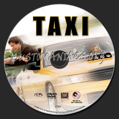 Taxi dvd label