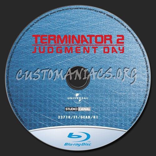 Terminator 2 blu-ray label