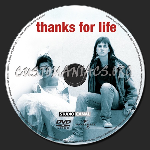 Thanks for Life dvd label