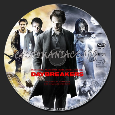 Daybreakers dvd label