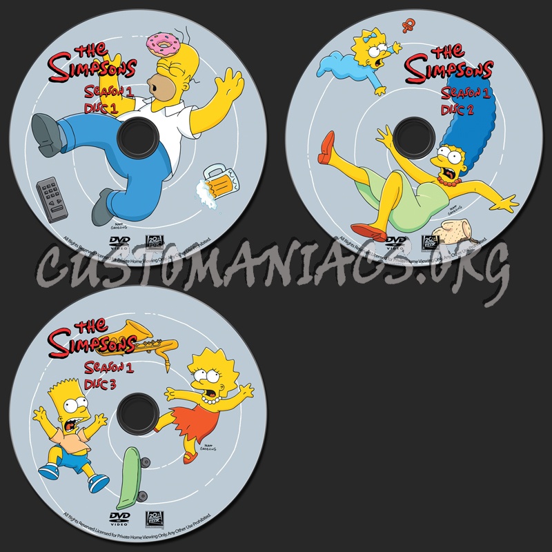 The Simpsons - Season 1 dvd label