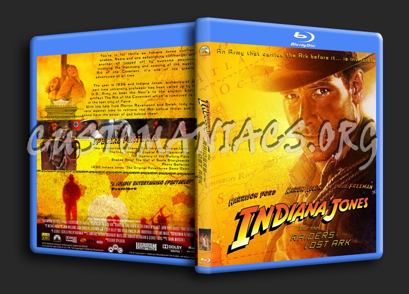 Indiana Jones And The Raiders Of The Lost Ark blu-ray cover