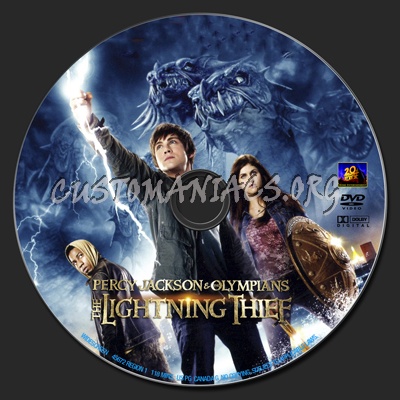 Percy Jackson & the Olympians: The Lightning Thief dvd label