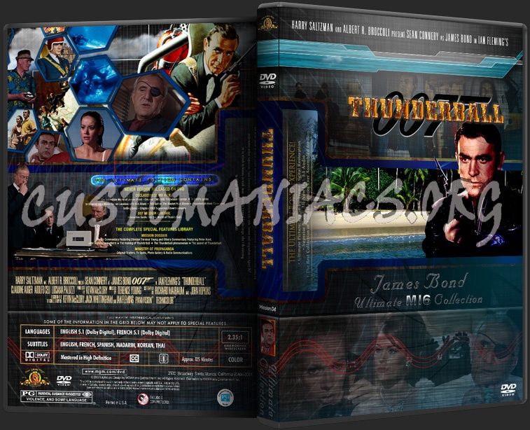 James Bond - Thunderball dvd cover