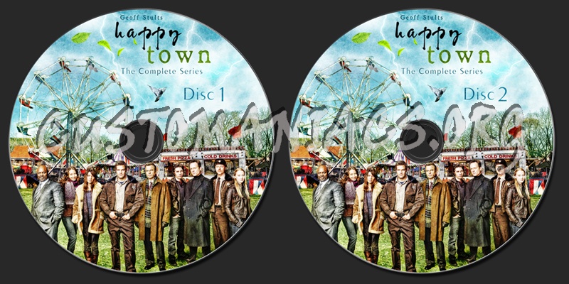 Happy Town - The Complete Series dvd label