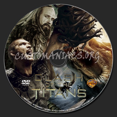 Clash of the Titans dvd label