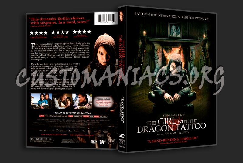 The Girl With The Dragon Tattoo dvd cover