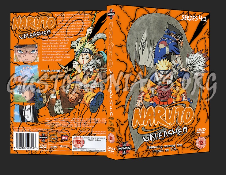 Naruto Unleashed Season 4 Part 2 dvd cover