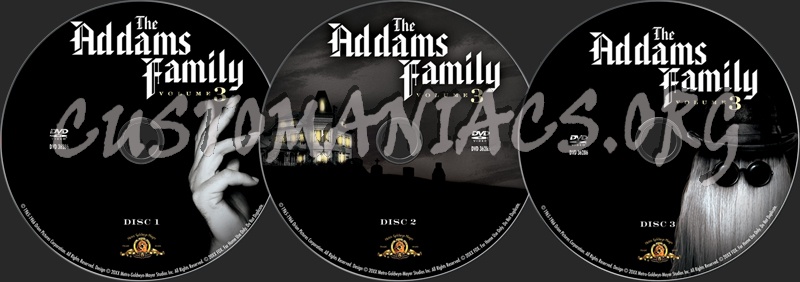 The Addams Family Volume 3 dvd label