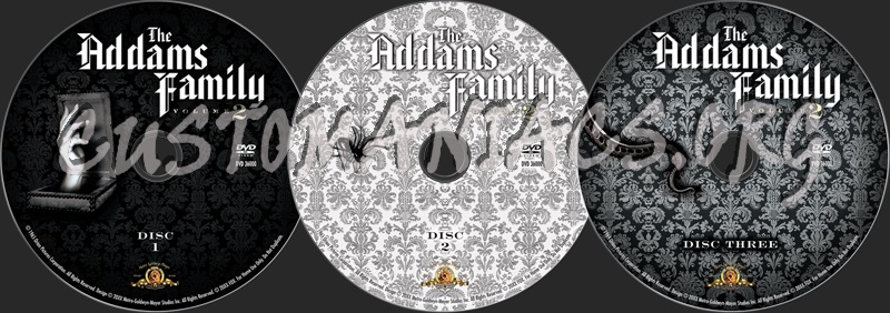 The Addams Family Volume 2 dvd label