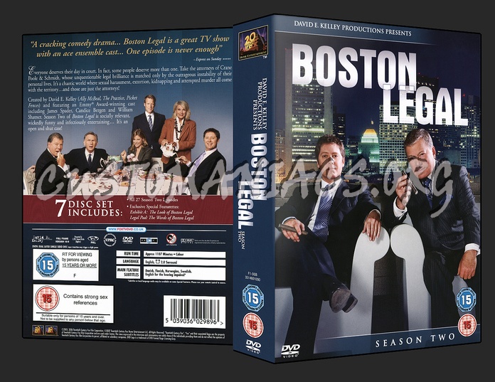 Boston Legal Season 2 dvd cover