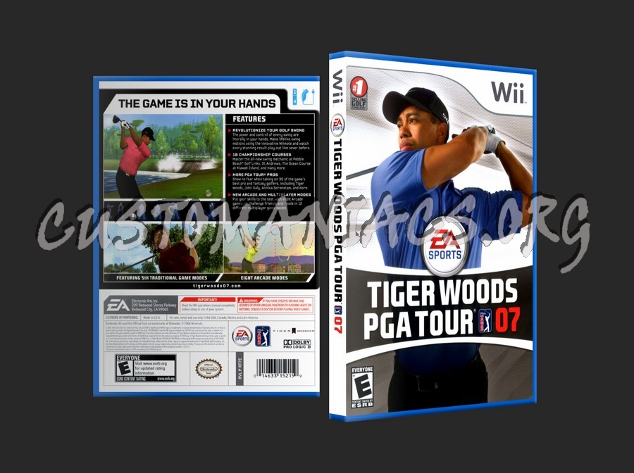 Tiger Woods PGA Tour 07 dvd cover