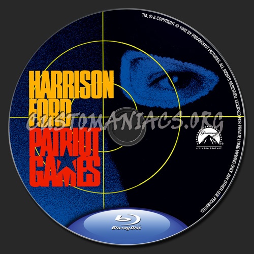 Patriot Games blu-ray label