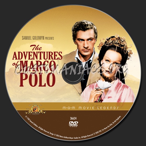 The Adventures of Marco Polo dvd label