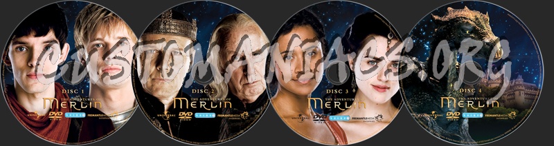 The Adventures of Merlin dvd label