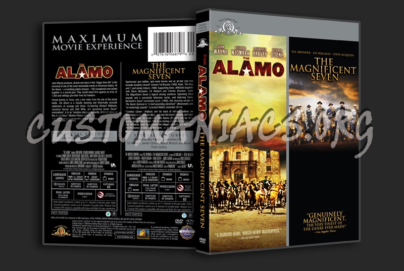 The Alamo / The Magnificent Seven dvd cover