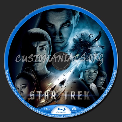 Star Trek blu-ray label