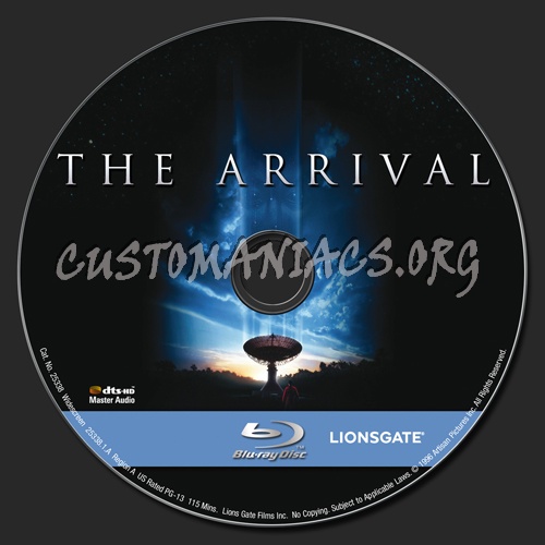 The Arrival blu-ray label