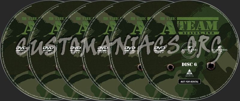 The A-Team Season 2 dvd label