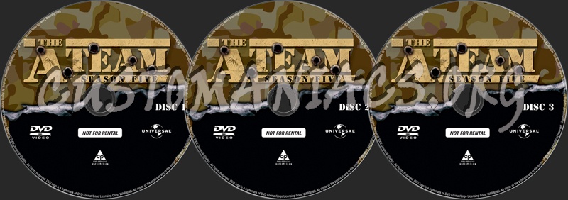 The A-Team Season 5 dvd label