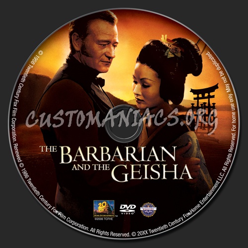The Barbarian and the Geisha dvd label