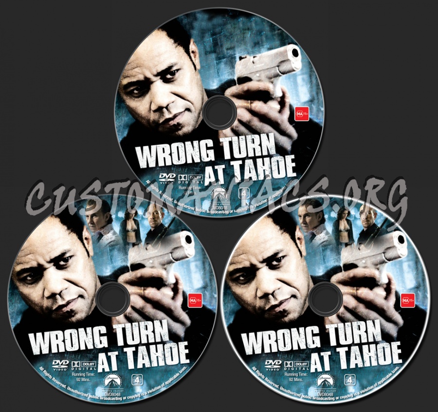 Wrong Turn At Tahoe dvd label