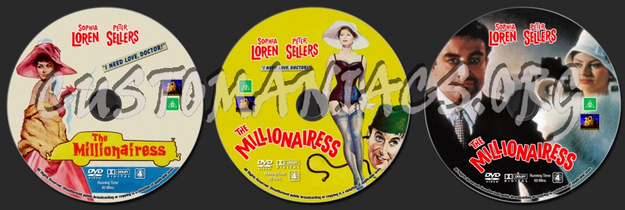 The Millionairess dvd label