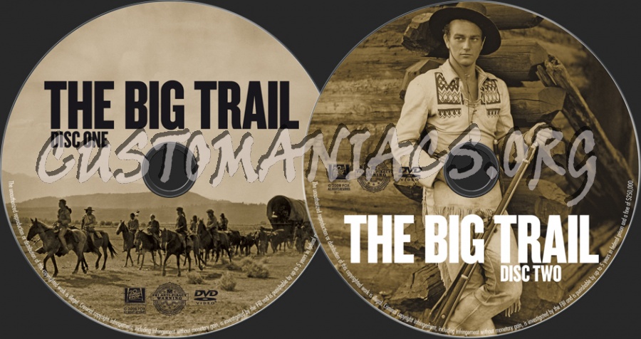 The Big Trail dvd label