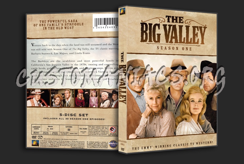 The Big Valley Season 1 dvd cover