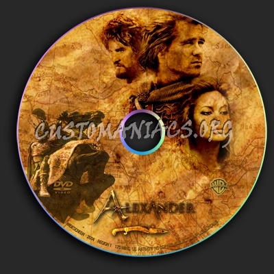 Alexander dvd label