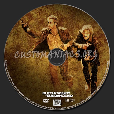 Butch Cassidy & The Sundance Kid dvd label
