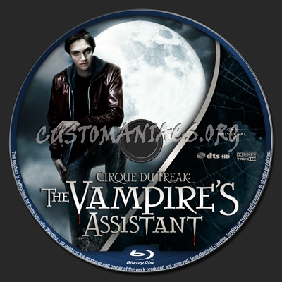 The Vampire's Assistant blu-ray label