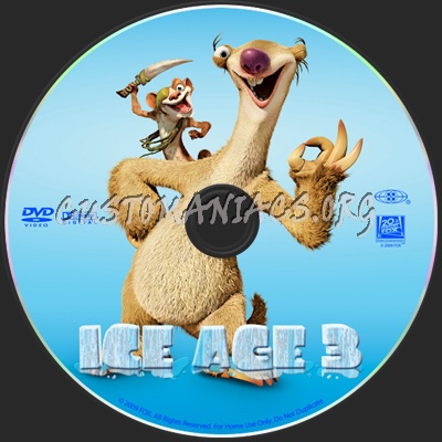 Ice Age 3 dvd label