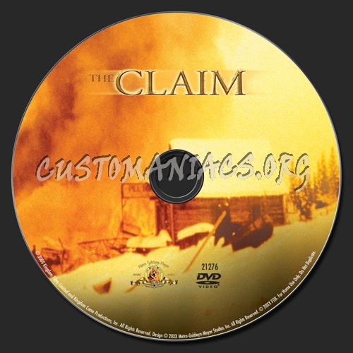 The Claim dvd label