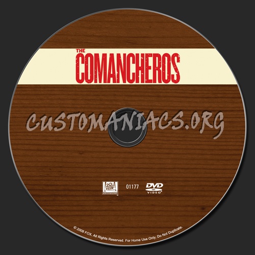 The Comancheros dvd label