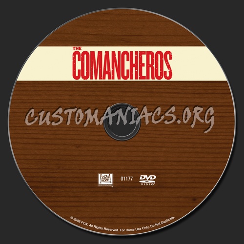 The Comancheros dvd label