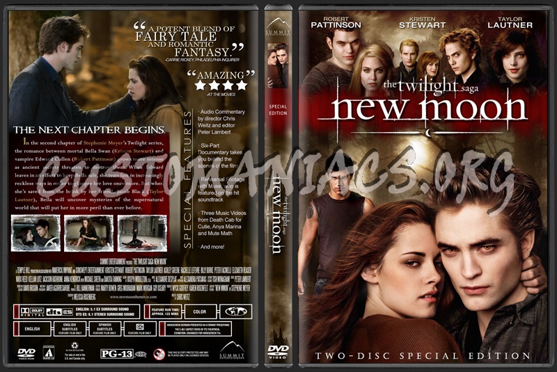 Twilight Saga: New Moon dvd cover