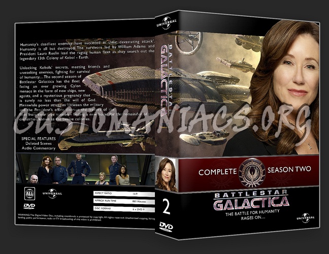 Battlestar Galactica Seasons 1 - 4 dvd cover